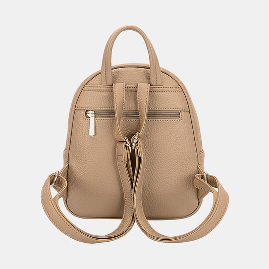 David Jones PU Leather Backpack Bag