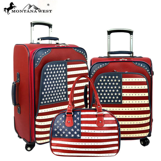 Montana West American Pride Collection 3 PC Luggage Set