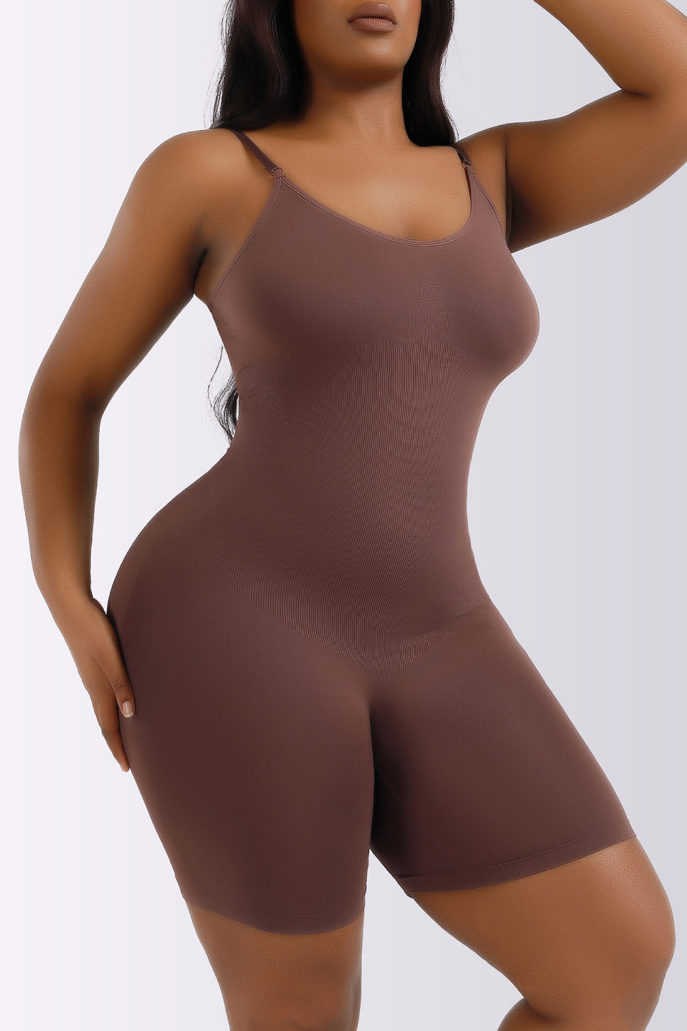 Full Size Spaghetti Strap Shaping Romper