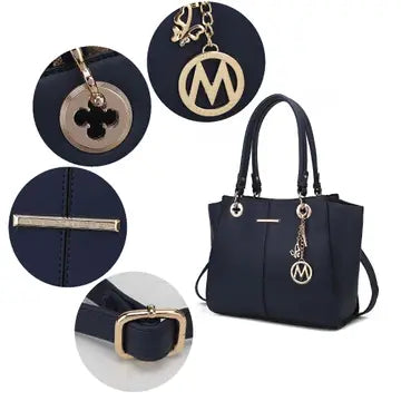 Ivy Tote Handbag Vegan Leather Crossover