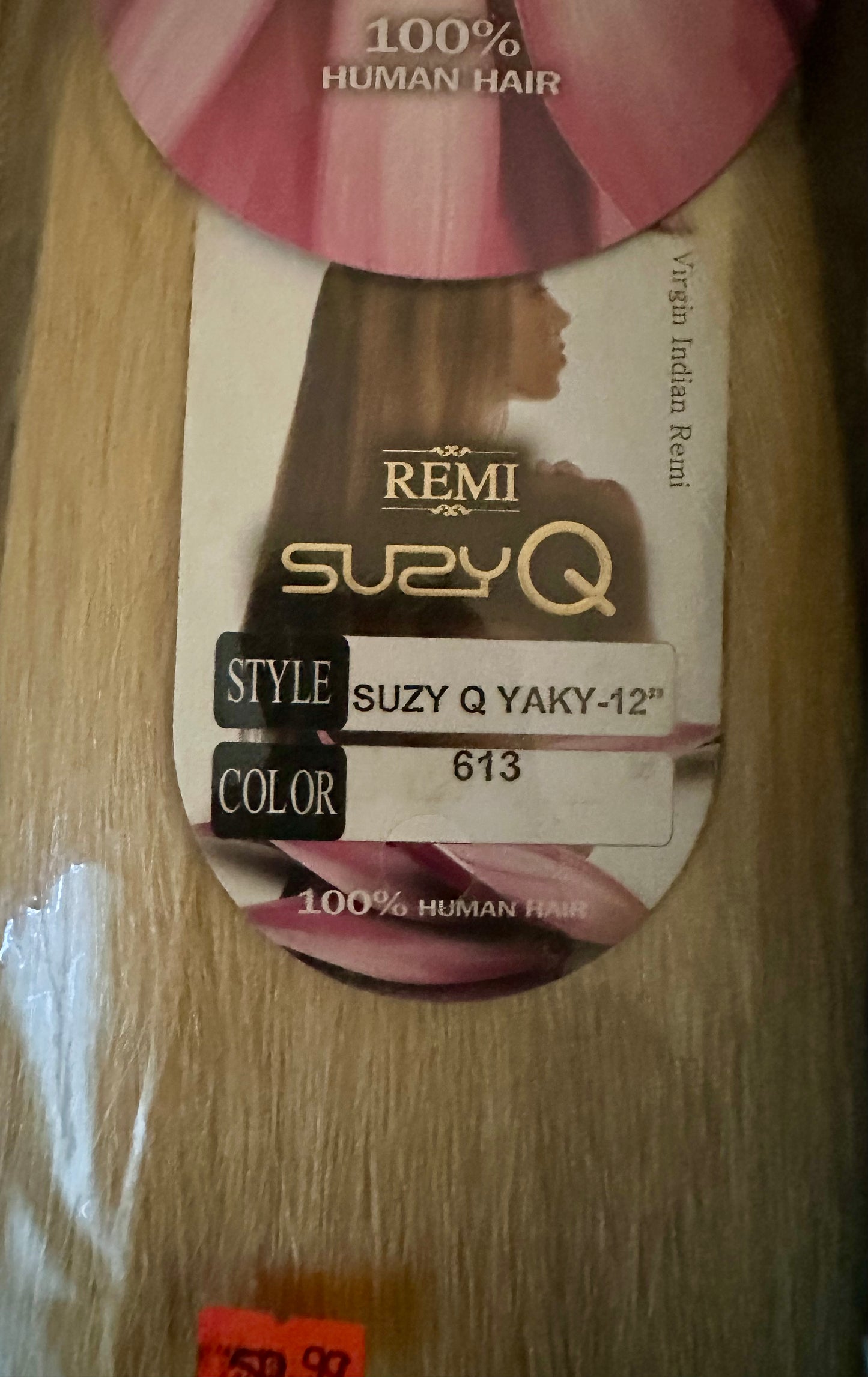 Virgin Indian Remi Suzy Q 100% Human Hair Yaky 12”