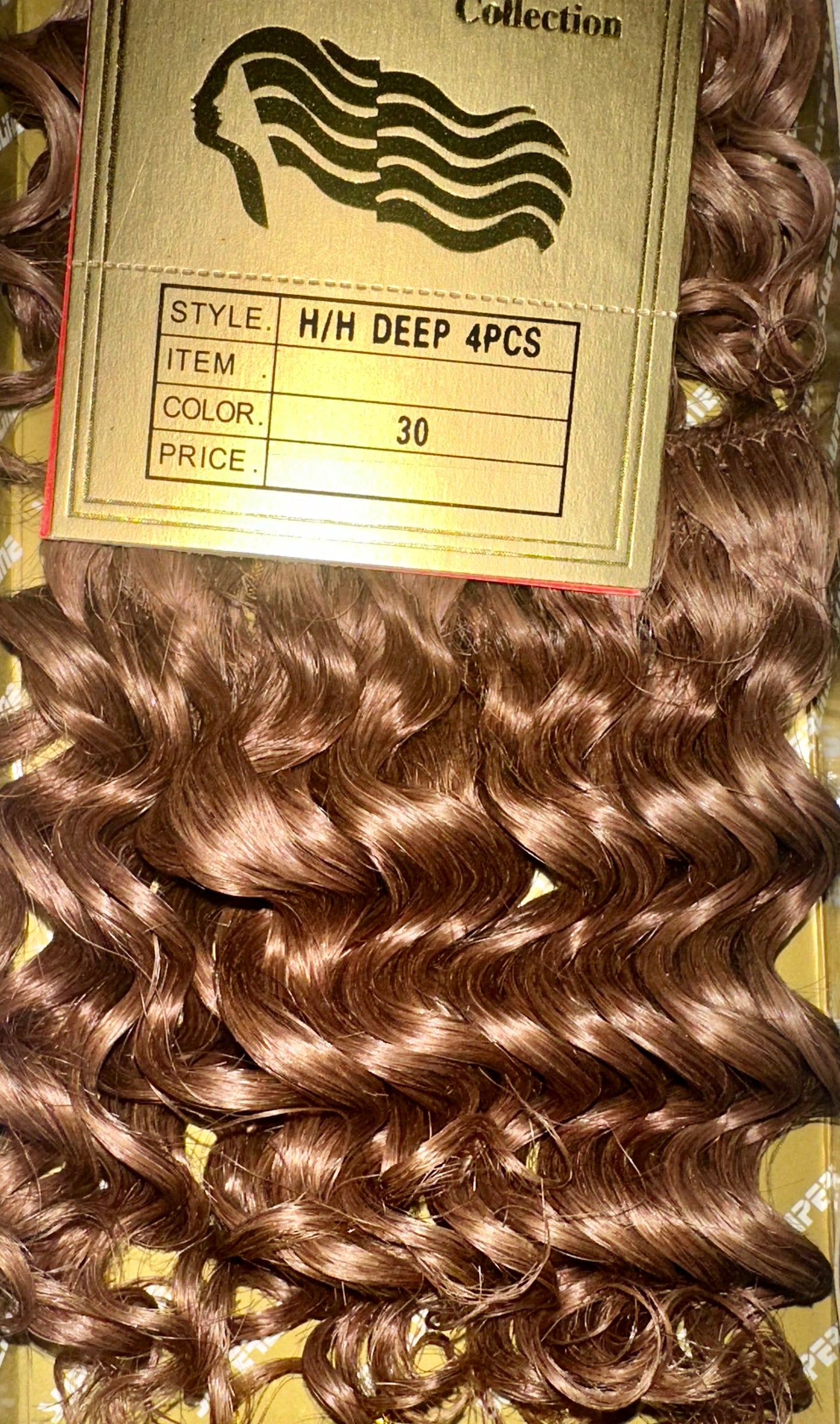 Superline 100% Human Hair Tangle Free H/H Deep 4 pcs