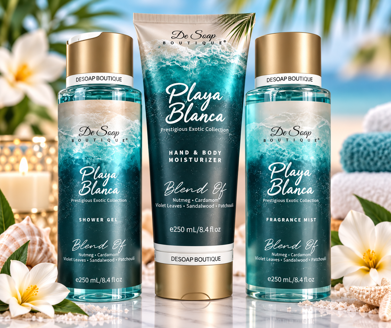 Playa Blanca 3-Piece Body Care Set