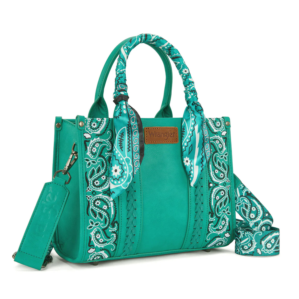 Wrangler Braided Paisley Bandana Tote Bag (Pre-order item)