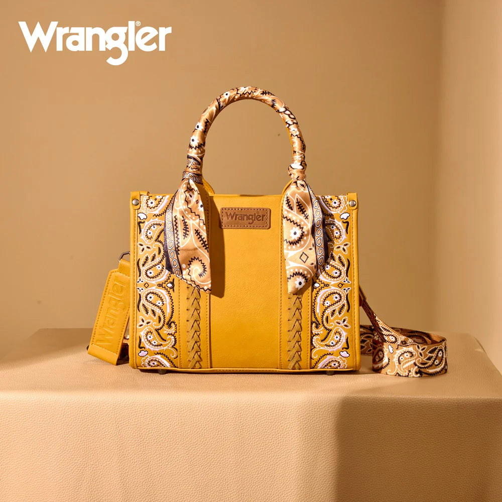 Wrangler Braided Paisley Bandana Tote Bag (Pre-order item)