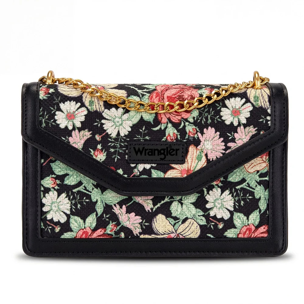 Wrangler Floral Print Chain Crossbody Bag (Pre-order item)