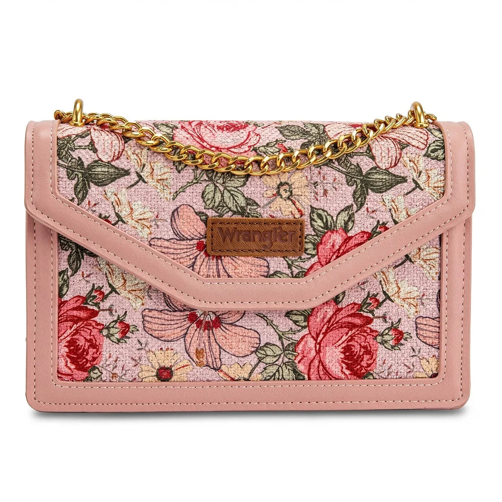 Wrangler Floral Print Chain Crossbody Bag (Pre-order item)