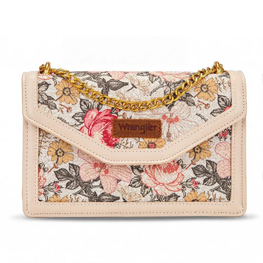 Wrangler Floral Print Chain Crossbody Bag (Pre-order item)