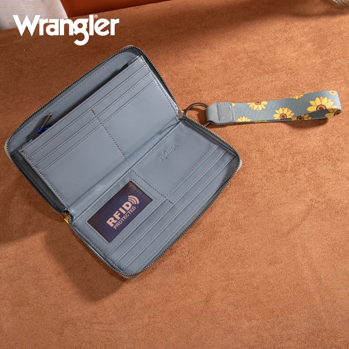 Wrangler Sunflower Print PU Leather Wallet (Pre-order item)