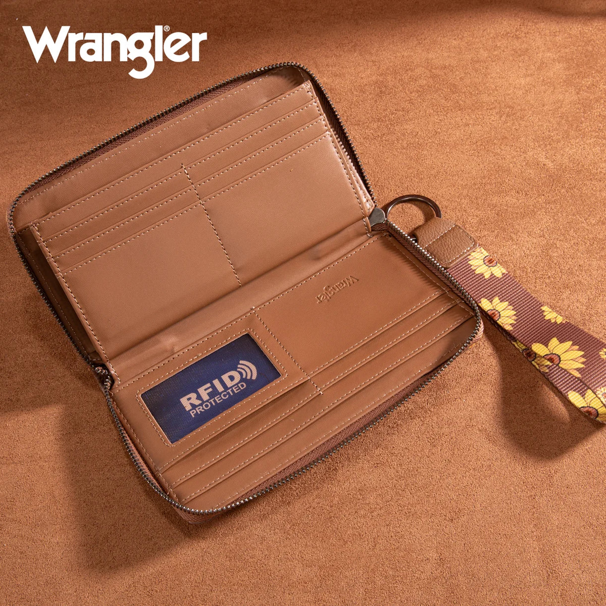 Wrangler Sunflower Print PU Leather Wallet (Pre-order item)