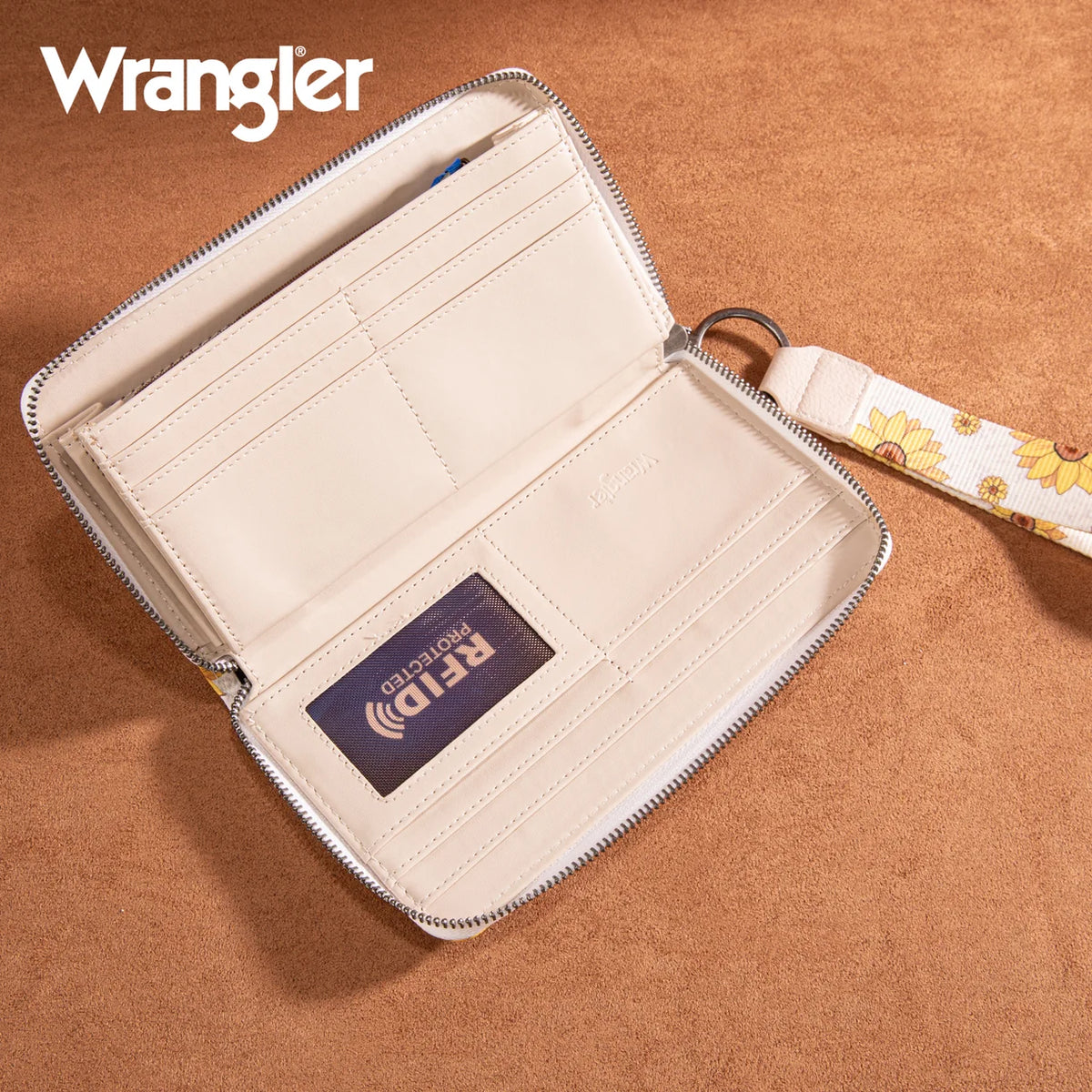 Wrangler Sunflower Print PU Leather Wallet (Pre-order item)