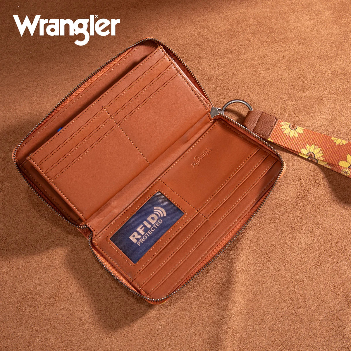 Wrangler Sunflower Print PU Leather Wallet (Pre-order item)