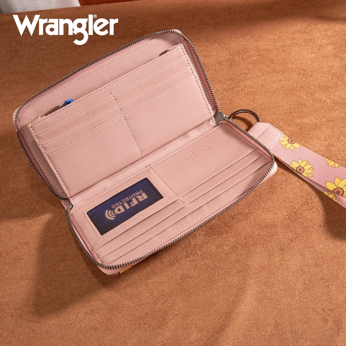 Wrangler Sunflower Print PU Leather Wallet (Pre-order item)