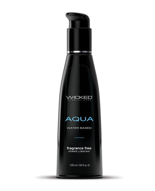 Wicked Sensual Care Aqua Water based Lubricant - 4 oz Fragrance Free