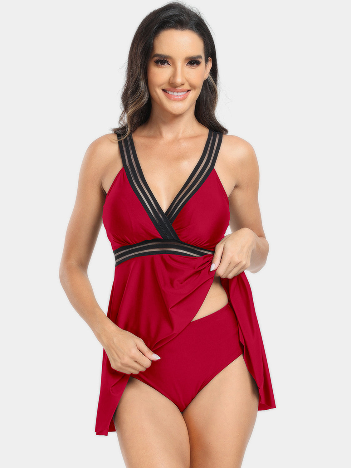 Surplice Wide Strap Two-Piece Swim Set