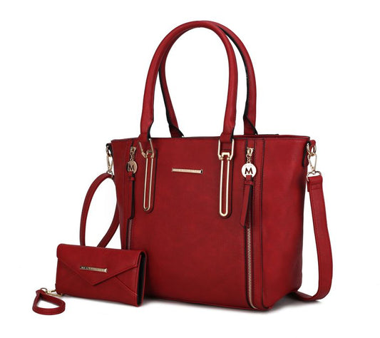 Margot Tote Handbag with Wallet Vegan Leather Purse