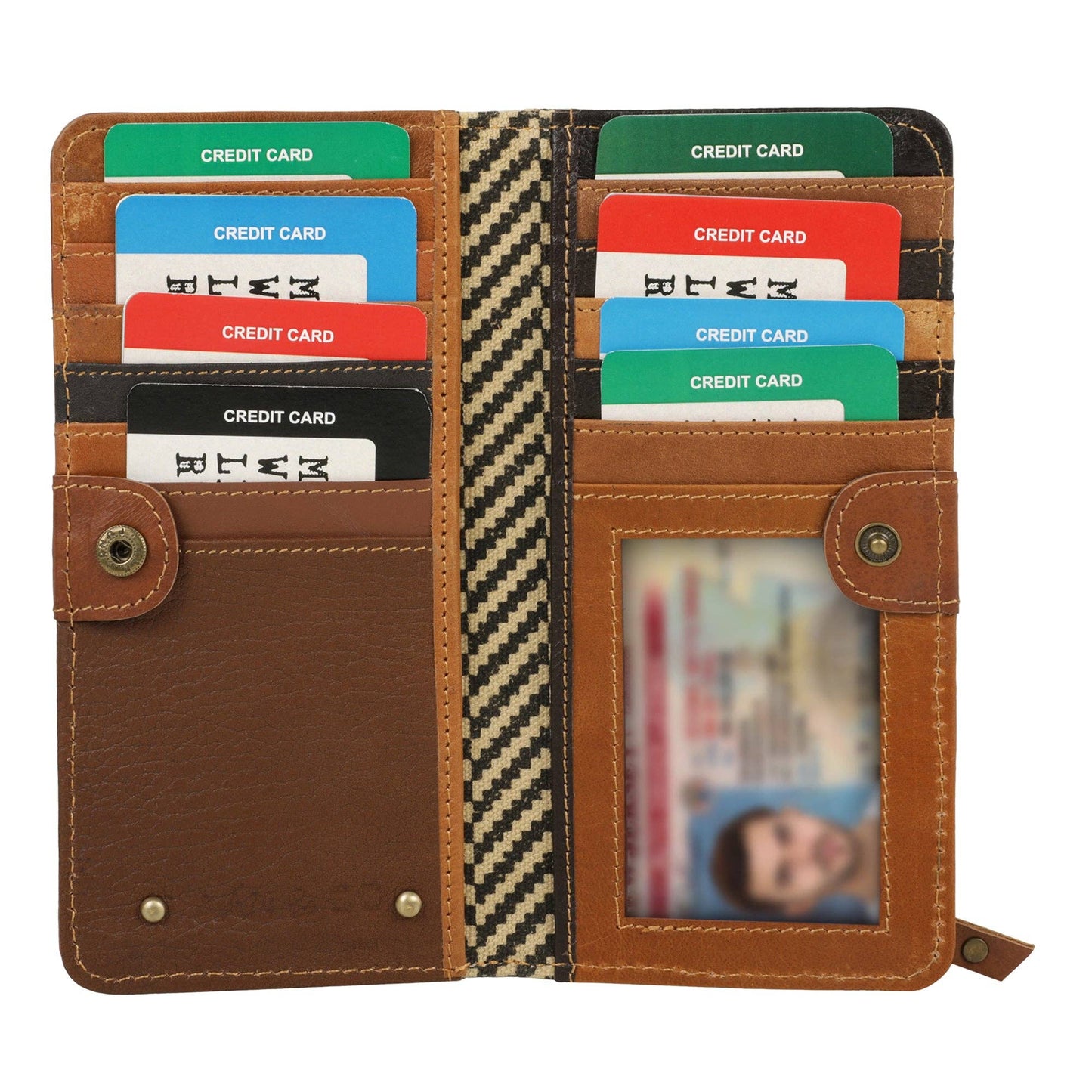 Unisex Denver Rawhide Bifold Wallet