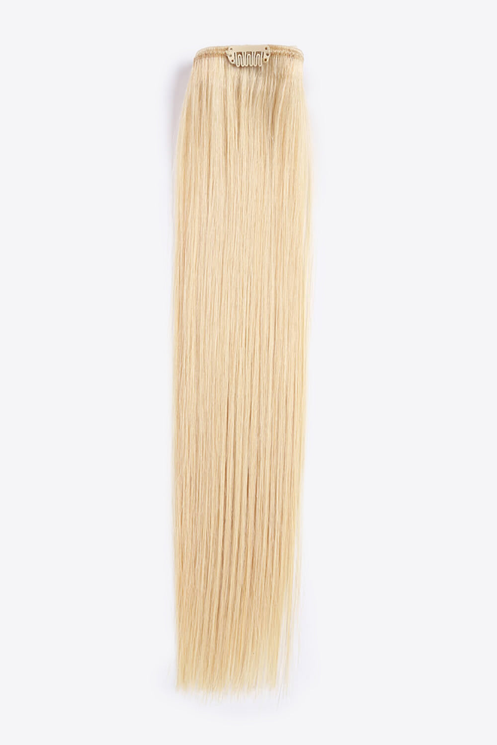 18" 120g Clip-In Hair Extensions Indian Human Hair in Blonde