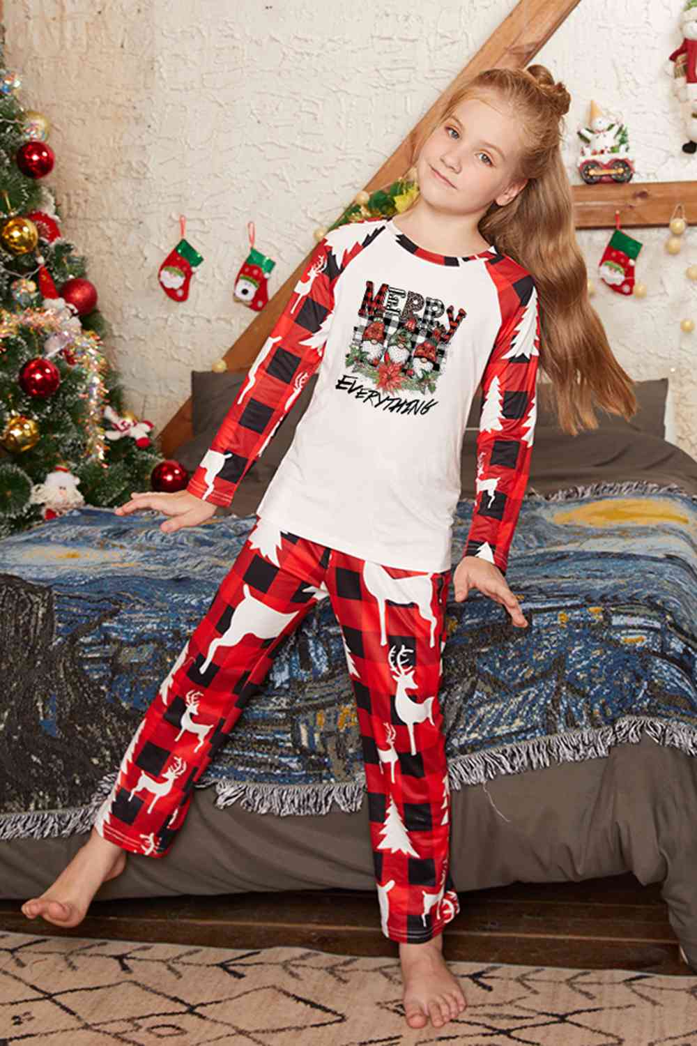 MERRY EVERYTHING Graphic Top and Pants Set