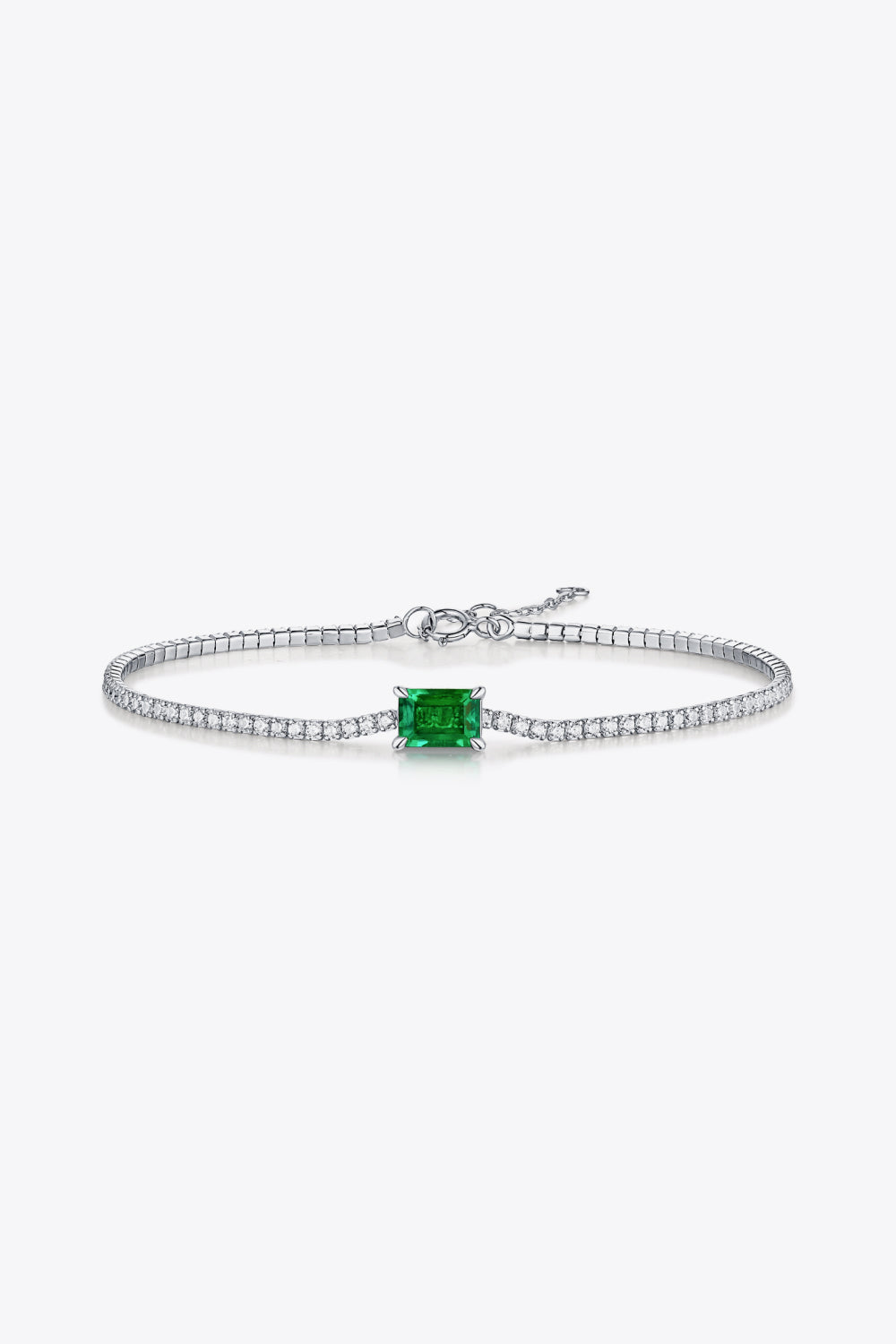 1 Carat Lab-Grown Emerald Bracelet