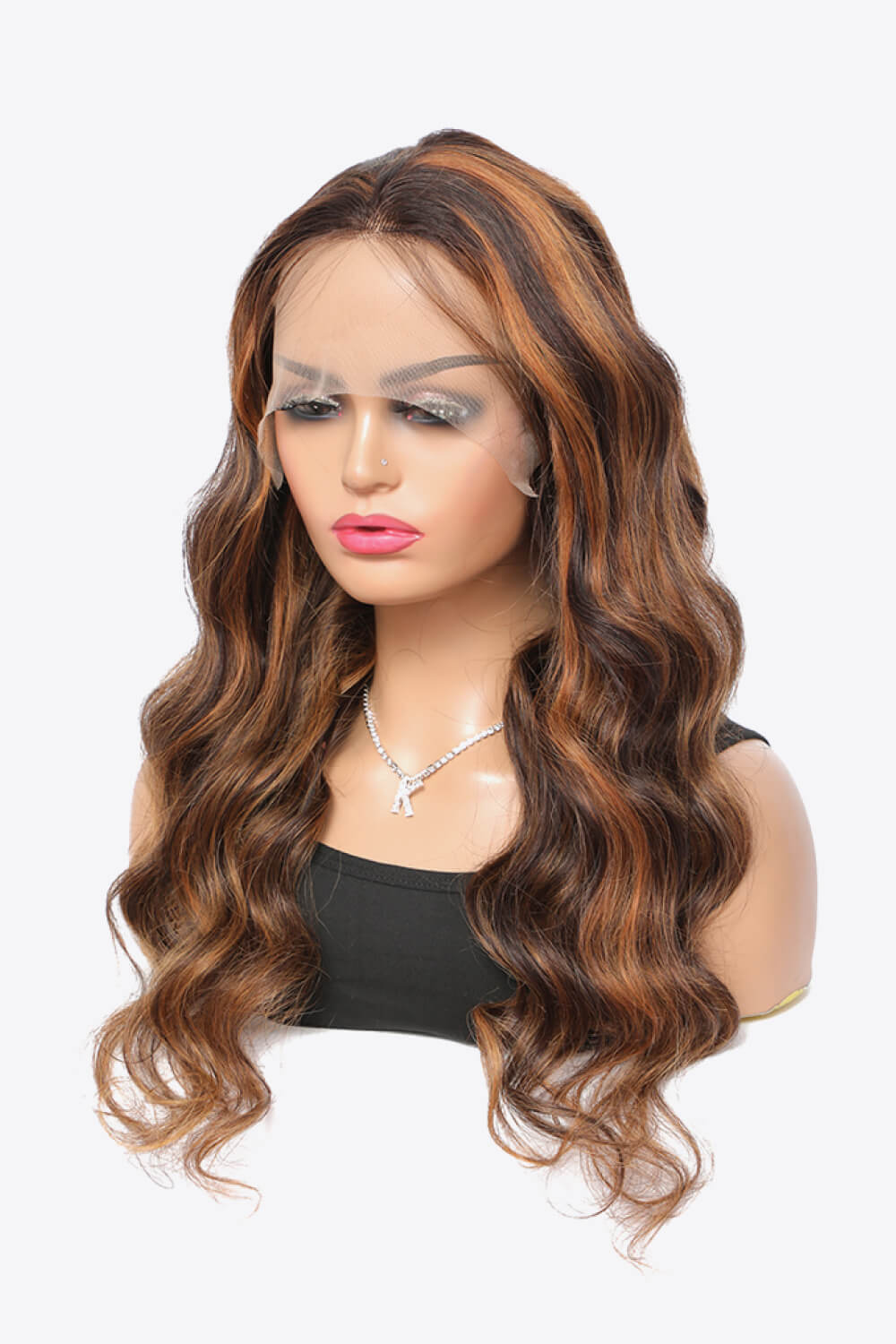 18" #P4/27 13x4 Lace Front Wigs Hightlight Human Hair Body Wave150% Density