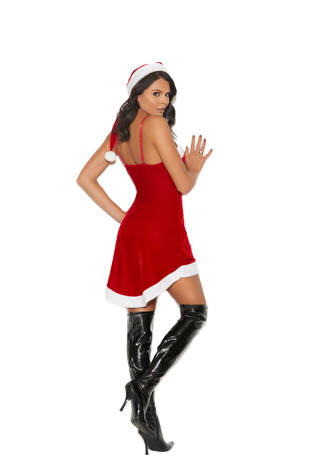 Santas Sweetie - 2 Pc, Costume Includes Velvet Dress With Adjustable Straps And A Hat