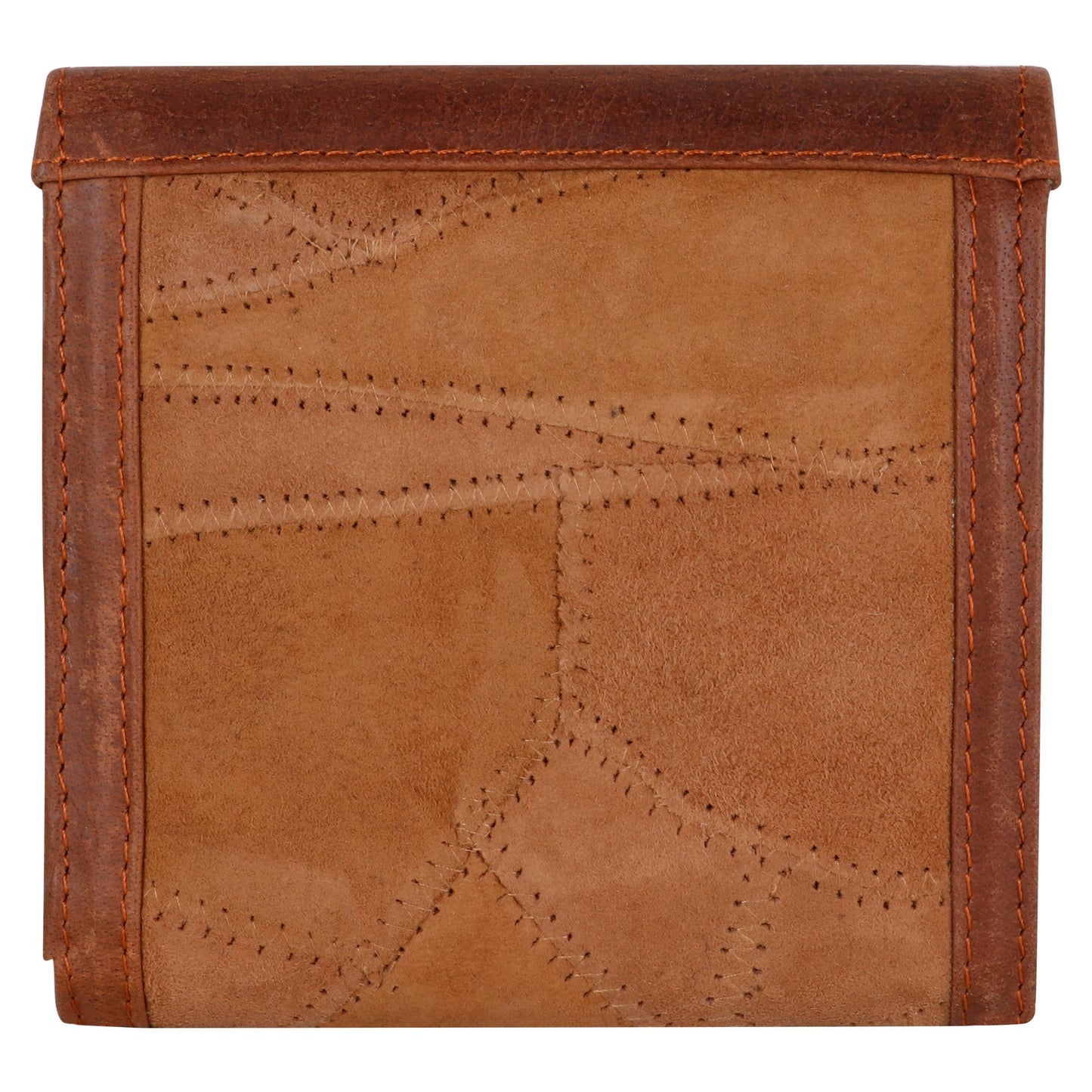 Men’s Herringbone Tri-Fold Wallet ( Upcycled Genuine Leather)