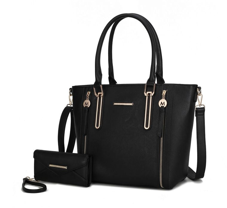 Margot Tote Handbag with Wallet Vegan Leather Purse
