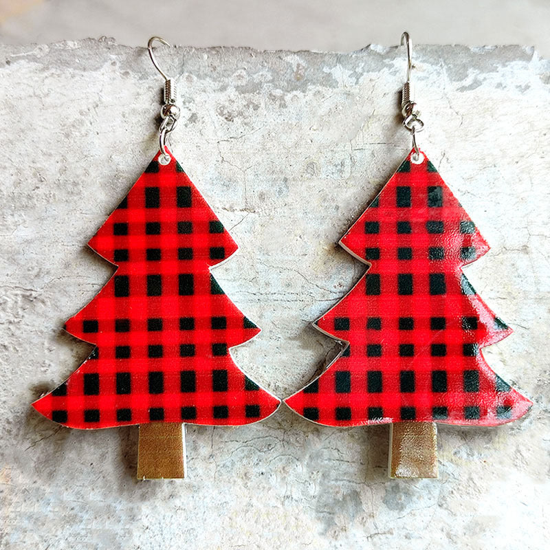 Christmas Themed Acrylic Dangle Earrings