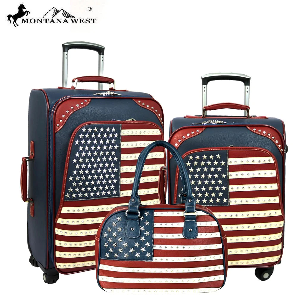 Montana West American Pride Collection 3 PC Luggage Set