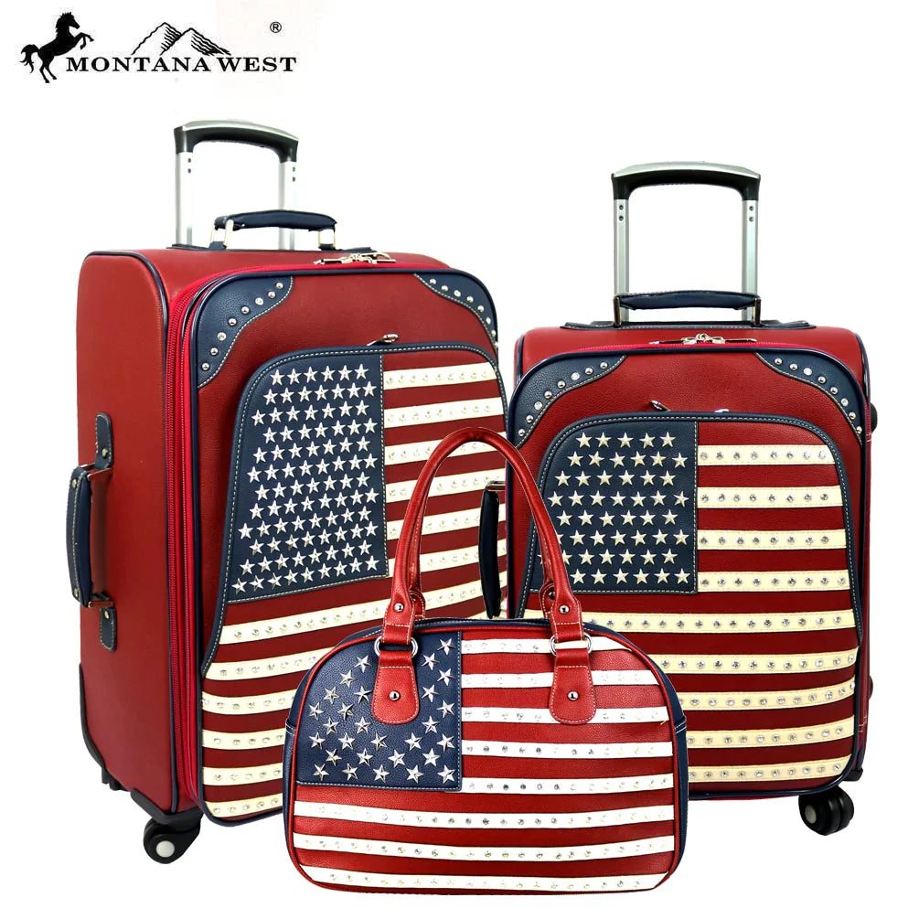 Montana West American Pride Collection 3 PC Luggage Set