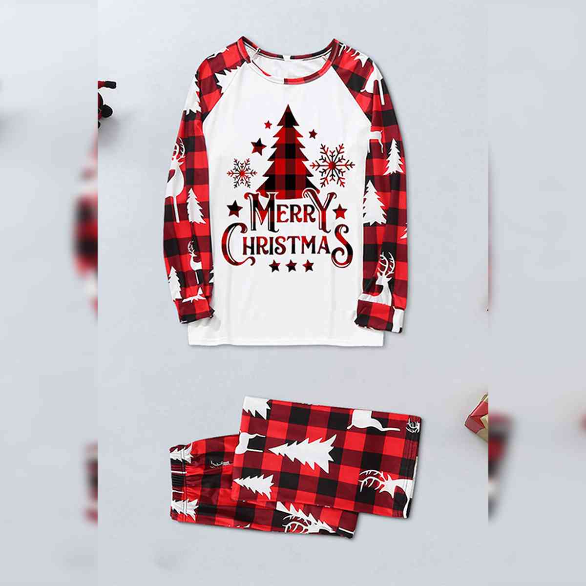 MERRY CHRISTMAS Graphic Top and Pants Set