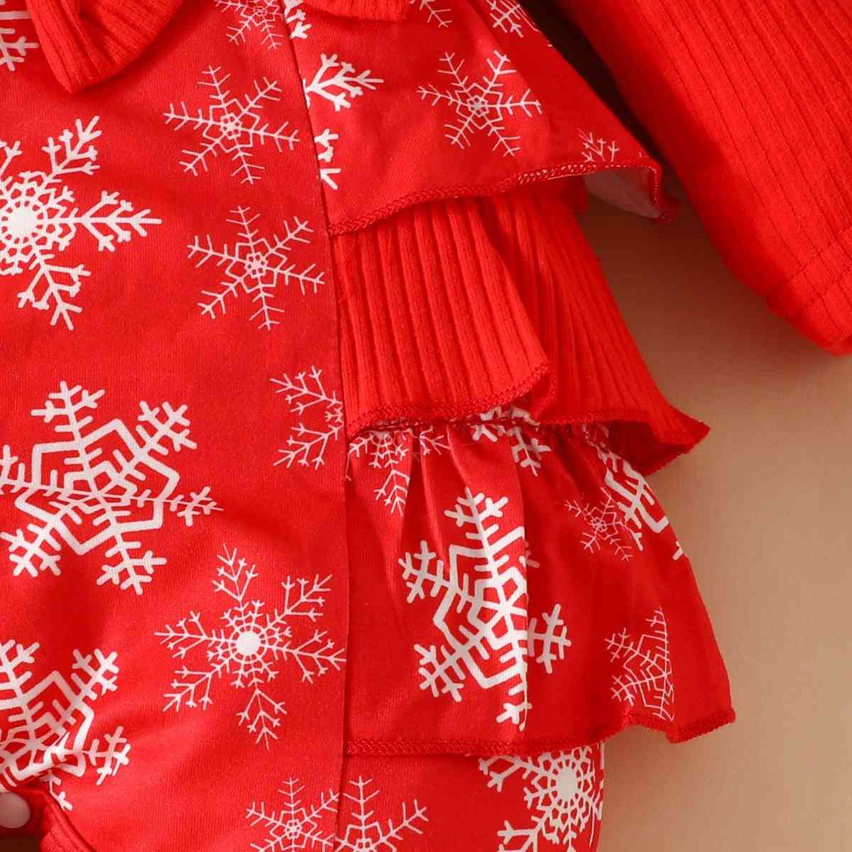 Snowflake Bow Detail Jumpsuit