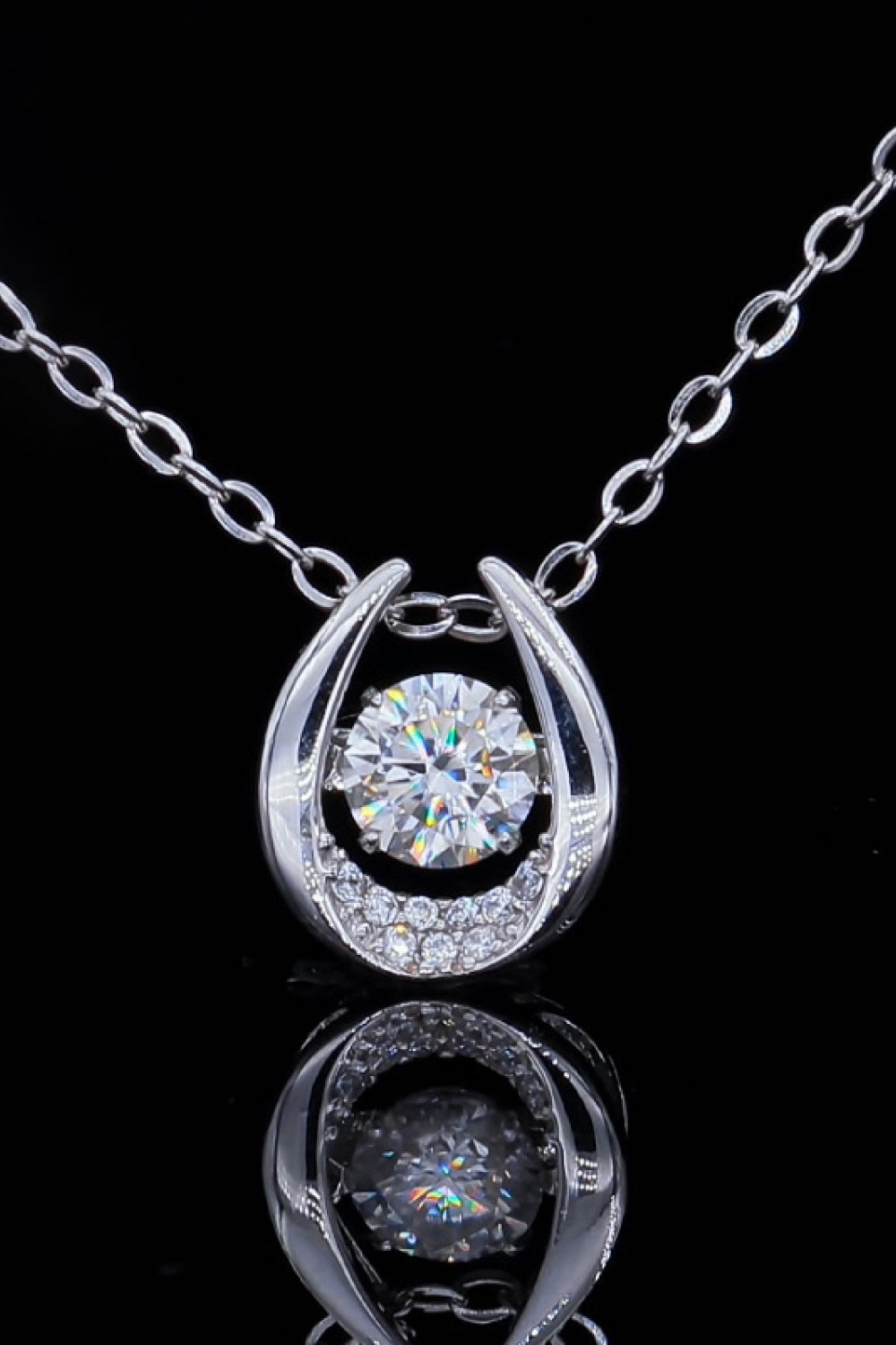 Moissanite Zircon Pendant Necklace