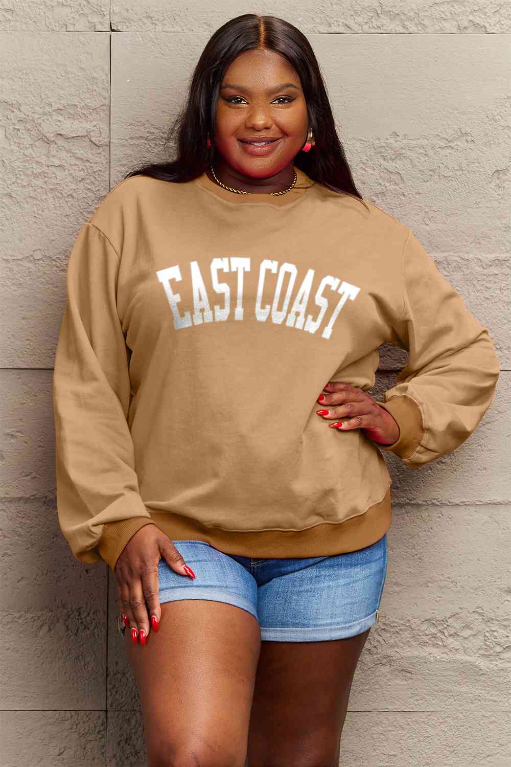 Simply Love Full Size EAST COAST Graphic Sweatshirt