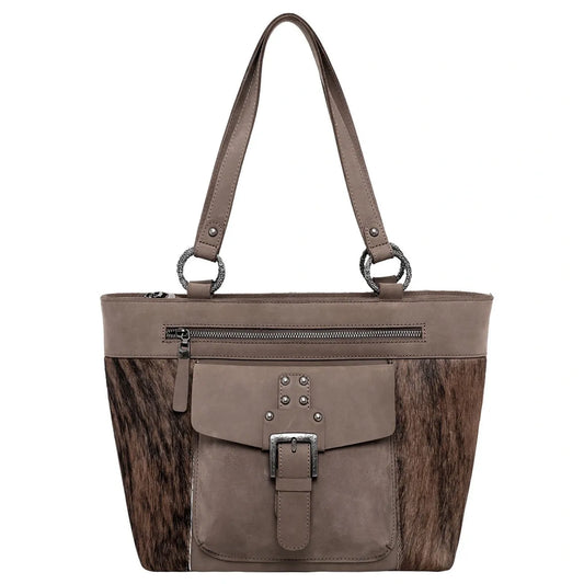 Montana West Real Leather Hair-On Cowhide Collection Tote